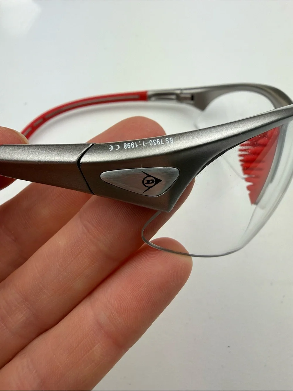 Dunlop Sports Competition Protective glasses red & silver